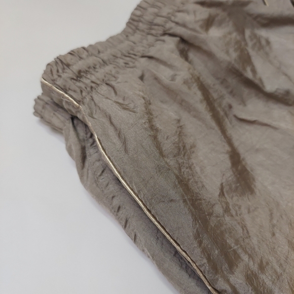 Cabin Creek Womens XL Pull On Pants Champaign Gold Windbreaker 80s 90s Athletic - Picture 2 of 13